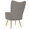 vidaXL Relaxsessel Taupe Stoff