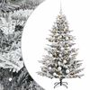 vidaXL K&uuml;nstlicher Weihnachtsbaum mit Weihnachtskugel 150 cm 150 LEDs