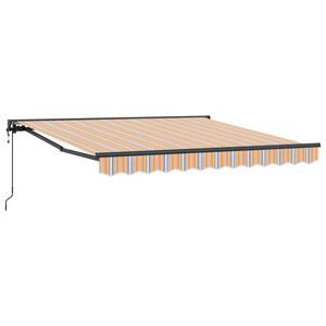 vidaXL Markisenrahmen Blau und Orange 300 x 250 cm