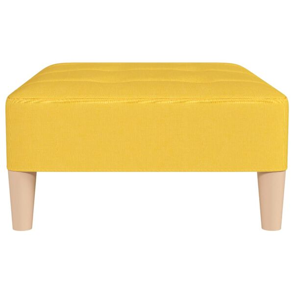 vidaXL Fu&szlig;hocker Gelb 78x56x32 cm Stoff