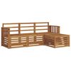 vidaXL Outdoor-Sofagarnitur 4 stk. Natur