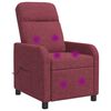 vidaXL Massage Relaxsessel Weinrot Stoff