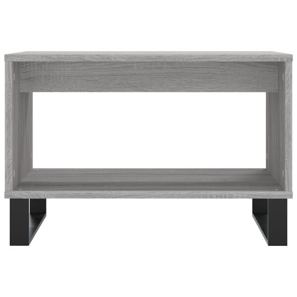 vidaXL Couchtisch Grau Sonoma 60x50x40 cm Holzwerkstoff