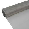 vidaXL Drahtz&auml;une 100 x 500 cm Edelstahl 304 Silber