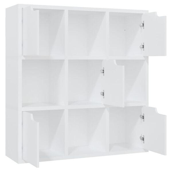vidaXL B&uuml;cherregal Wei&szlig; 88,5x27,5x88 cm Holzwerkstoff