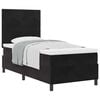 vidaXL Boxspringbett mit Matratze Schwarz 100 x 200 cm Samt