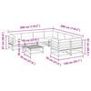 vidaXL 9-tlg. Garten-Sofagarnitur mit Kissen Kiefernholz Impr&auml;gniert
