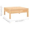 vidaXL 3-tlg. Garten-Lounge-Set Massivholz Kiefer