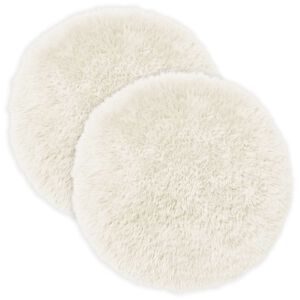 vidaXL Kissen mit Kissen HEERLEN 2 Stk. Wei&szlig; PV Fleece