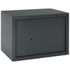 vidaXL Safe Box mit Schloss Dunkelgrau 35 x 25 x 25 cm Stahl