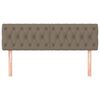 vidaXL Kopfteile Taupe 144x7x78/88 cm Stoff