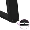 vidaXL Couchtischbeine U-Form 2 Stk. Schwarz 28x(42-43) cm Stahl