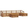 vidaXL Outdoor-Sofagarnitur 6 pcs Natur