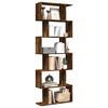 vidaXL Raumteiler-B&uuml;cherregal 6 Etagen R&auml;uchereiche 70x24x193 cm
