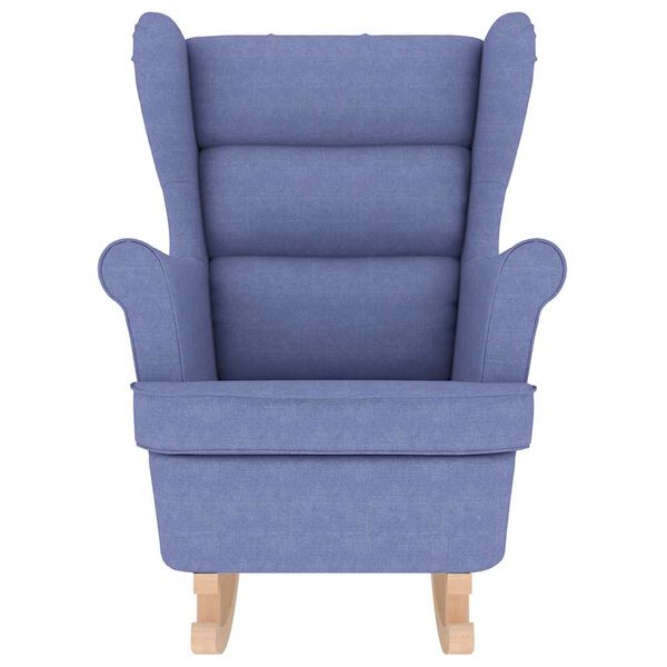 vidaXL Schaukelsessel Jeansblau 74x90x102 cm Stoff