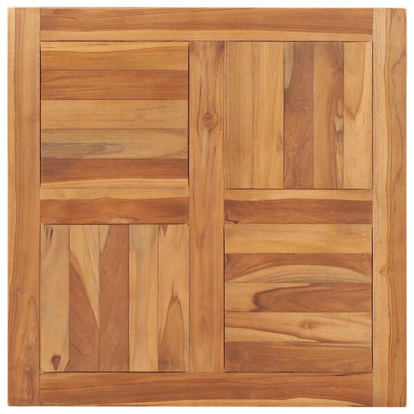 vidaXL Tischplatte Massivholz Teak 70&times;70&times;2,5 cm