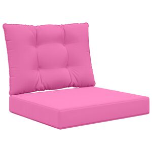 vidaXL Sofakissen f&uuml;r drau&szlig;en 2 pcs Rosa Polyester