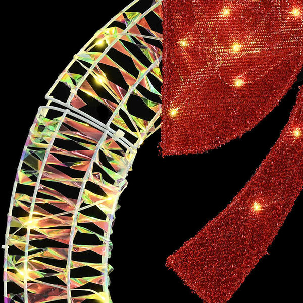 vidaXL Kranz mit 80 LEDs Warmweiß 90 cm Haustier