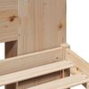 vidaXL Massivholzbett mit Regal ohne Matratze 120x190 cm Kiefernholz