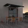 vidaXL Automatische Markise mit LED & Windsensor 450x350 cm Anthrazit