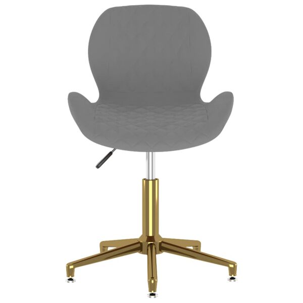 vidaXL Esszimmerst&uuml;hle 4 Stk. Drehbar Dunkelgrau Samt