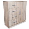 vidaXL Kommode Holzwerkstoff 79x35x88 cm Eiche-Optik