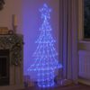 vidaXL Weihnachtsbaum mit 240 LEDs Blau 180 cm Acryl
