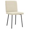 vidaXL Esszimmerstühle 2 Stk. Creme Kunstleder