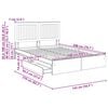 vidaXL Aufbewahrungsbett mit Kopfteil Wei&szlig; 140 x 200 cm Holzwerkstoff