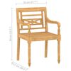 vidaXL 4-tlg. Garten-Lounge-Set Massivholz Teak