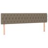vidaXL Boxspringbett mit Matratze Taupe 120x190 cm Stoff
