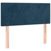 vidaXL Boxspringbett mit Matratze Dunkelblau 90x190 cm Samt