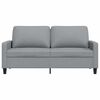 vidaXL 2-Sitzer-Sofa Hellgrau 140 cm Stoff