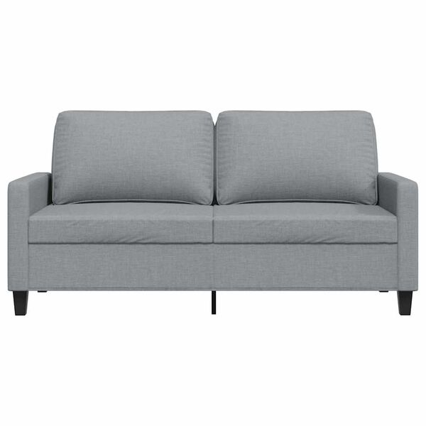 vidaXL 2-Sitzer-Sofa Hellgrau 140 cm Stoff