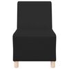 vidaXL | Modulares Armfreies Sofa | Schwarz 55 x 74 x 82 cm Kunstleder