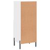 vidaXL Sideboard Hochglanz-Wei&szlig; 34,5x34x90 cm Holzwerkstoff