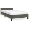 vidaXL Bettgestell ohne Matratze Dunkelgrau 90x190 cm Samt