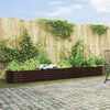 vidaXL Garten-Hochbeet Braun 400 x 80 x 44 cm Stahl