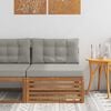 vidaXL Outdoor Mittelsofa Massivholz Akazie Natur
