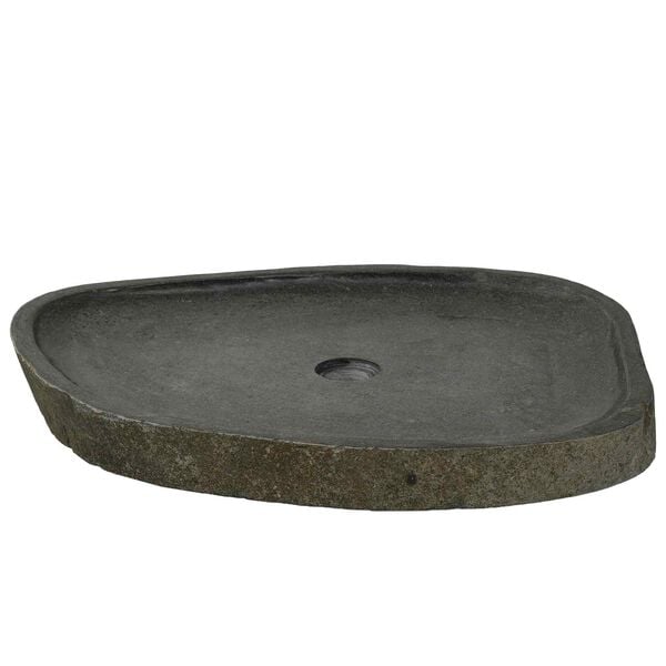 vidaXL Basin Grau (55-65) x (40-50) x 6 cm Flussstein