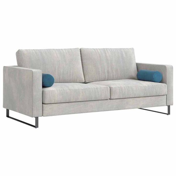 vidaXL Bolsterkissen 2 St&uuml;ck Blau &Oslash; 15 x 40 cm Cordstoff