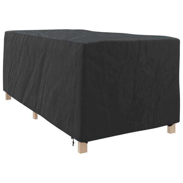 vidaXL Loungerh&uuml;lle Uni Schwarz 205 x 100 x 70 cm Stoff