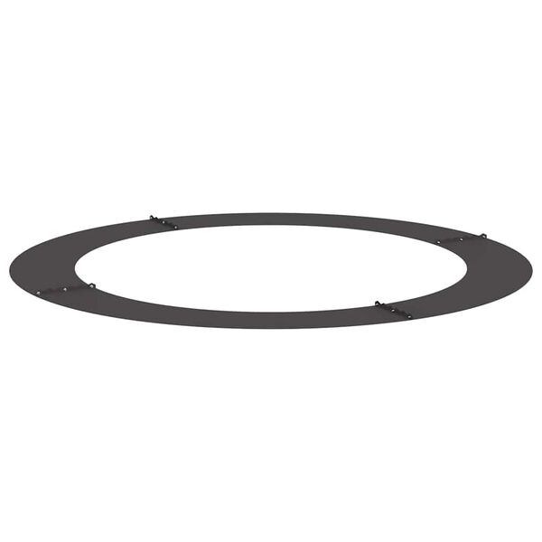 vidaXL geeignet f&uuml;r flachen Baumring Schwarz &Oslash;90 / 120 cm Stahl
