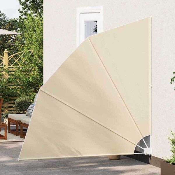 vidaXL Balkon Sichtschutz Beige 210 x 210 cm Polyester