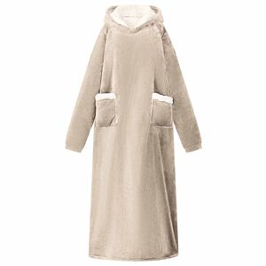 vidaXL Decken-Hoodie Beige L Fleece und Flanell