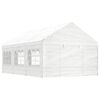 vidaXL Pavillon mit Dach Wei&szlig; 6,69 x 4,08 x 3,22 m Polyethylen