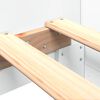 vidaXL Bettgestell Weiß 75x190 cm Holzwerkstoff