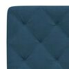 vidaXL Bett mit Matratze Blau 100x200 cm Samt