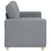 vidaXL Zweisitzer-Sofa Hellgrau 160x77x82 cm Stoff