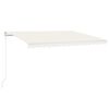 vidaXL Automatische Markise mit LED & Windsensor 450x300 cm Creme